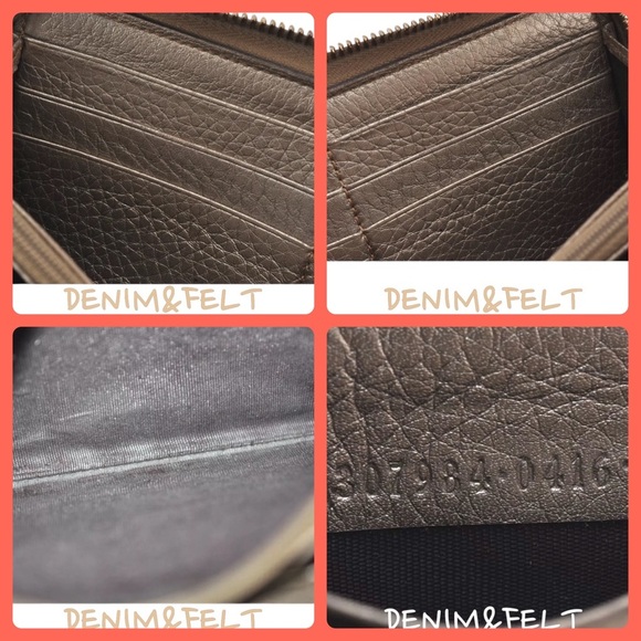 🤎GUCCI Bamboo Tassel Gold/Tan Leather Long Zip Around Wallet/Purse | PRELOVED🤎 - Picture 13 of 16